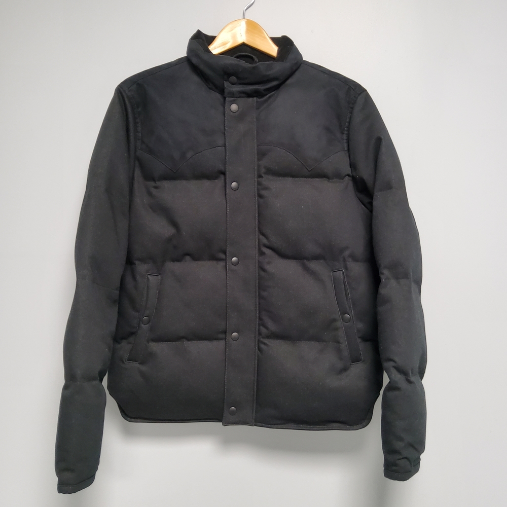 John Varvatos Black Puffer Coat Men's Size S